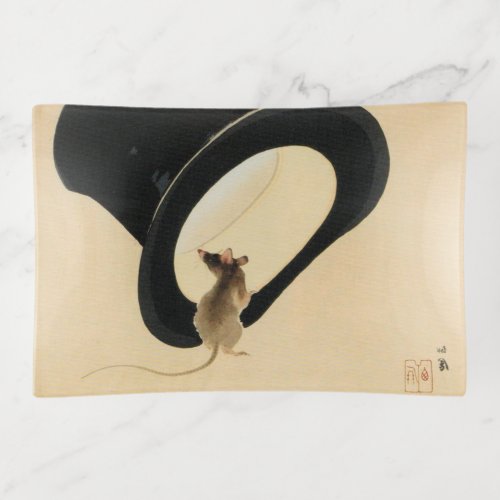 Mouse Top Hat Chinese Rat Year Zodiac Birthday RTT Trinket Tray