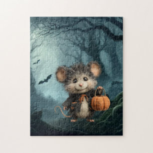 Mouse Trick or Treater Halloween Jigsaw Puzzle