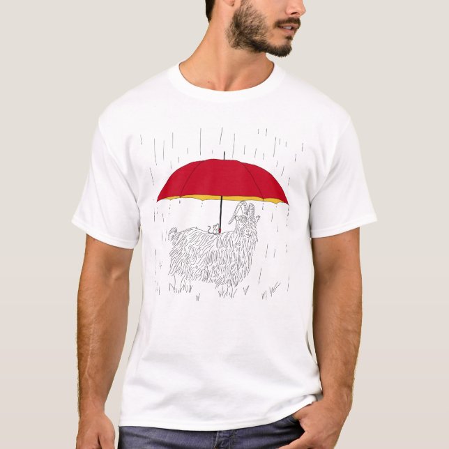 Mouse Umbrella for Goat T-Shirt (Front)