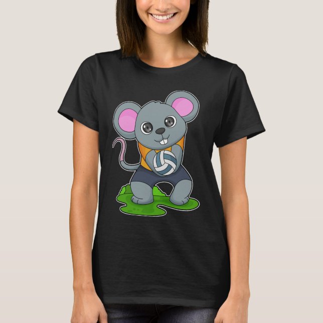 Mouse Volleyball player Volleyball T-Shirt (Front)