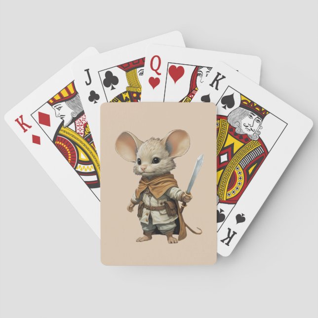 Mouse Warrior  Poker Cards (Back)