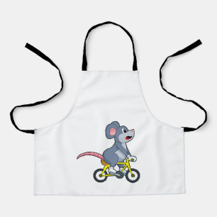 Mouse with Bicycle Apron