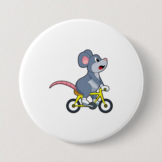 Mouse with Bicycle Button (Front)