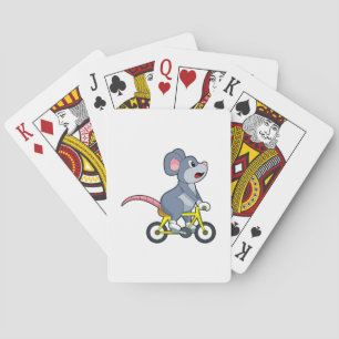 Mouse with Bicycle Poker Cards