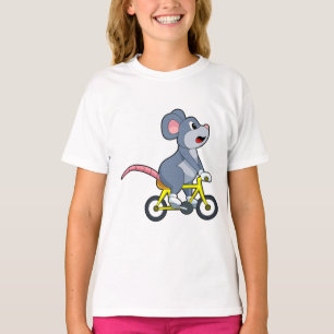 Mouse with Bicycle T-Shirt