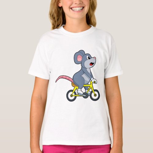 Mouse with Bicycle T_Shirt