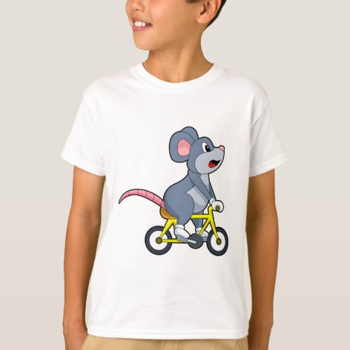 Mouse with Bicycle T_Shirt