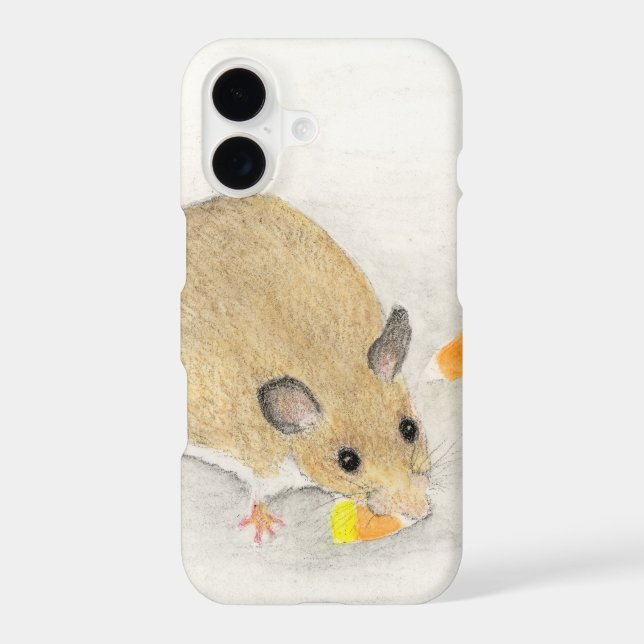 Mouse with Candy Corns Iphone Case (Back)