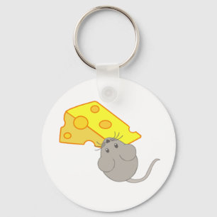 Mouse with Cheese Keychain