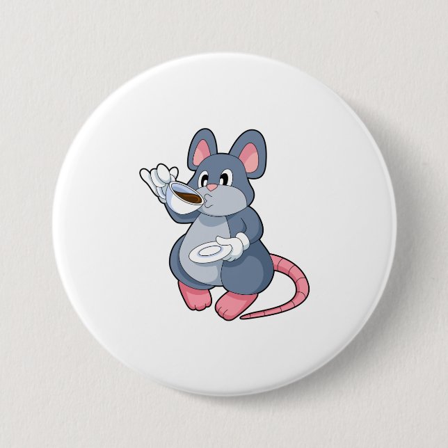 Mouse with Coffee Cup Button (Front)