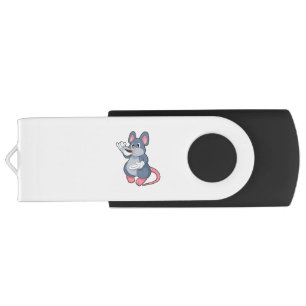 Mouse with Coffee Cup Flash Drive