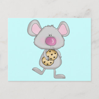 Mouse with Cookies Tshirts and Gifts Postcard