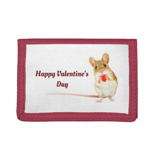 Mouse With Heart Photo Wallet