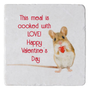 Mouse With Heart Trivet