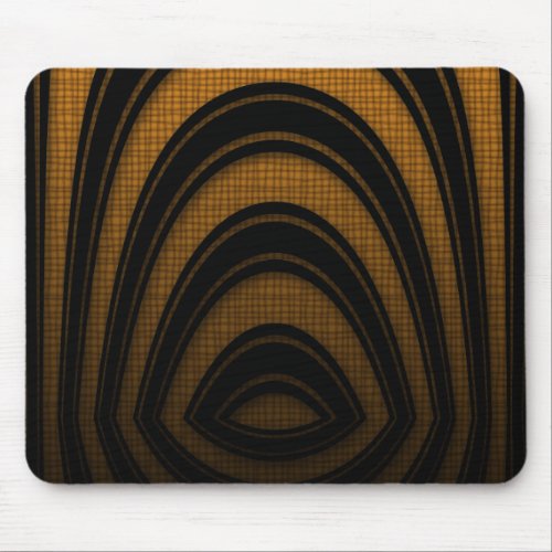 Mousemat Orange Black Abstract Arch Mouse Pad