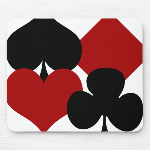 Mousemat Playing Card Suits Mouse Pad