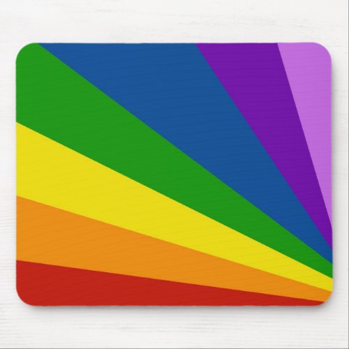 Mousemat Rainbow Stripe Zoom Abstract Design Mouse Pad