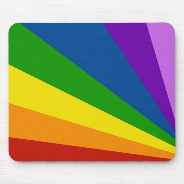 Mousemat Rainbow Stripe Zoom Abstract Design Mouse Pad (Front)