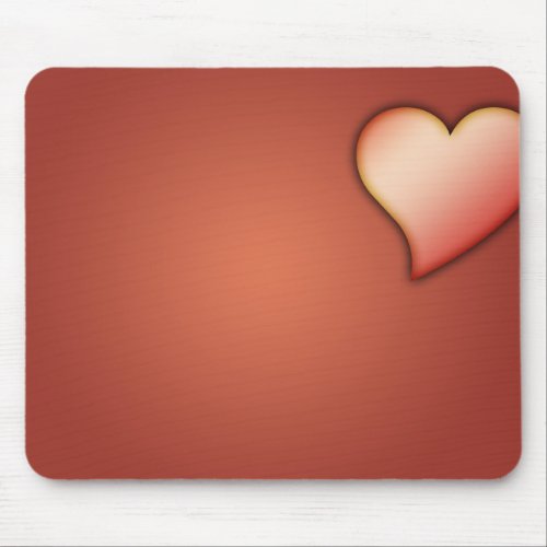 Mousemat Red Heart Customizable Image  Backgroun Mouse Pad