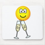 Clinking glasses emoticon Champagne : Emoticons @ emofaces.com