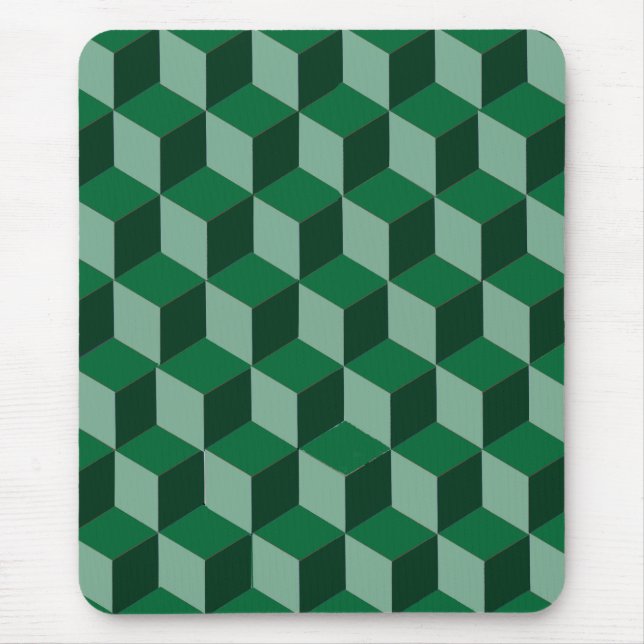Mousepad - 3d building blocks illusion (Front)