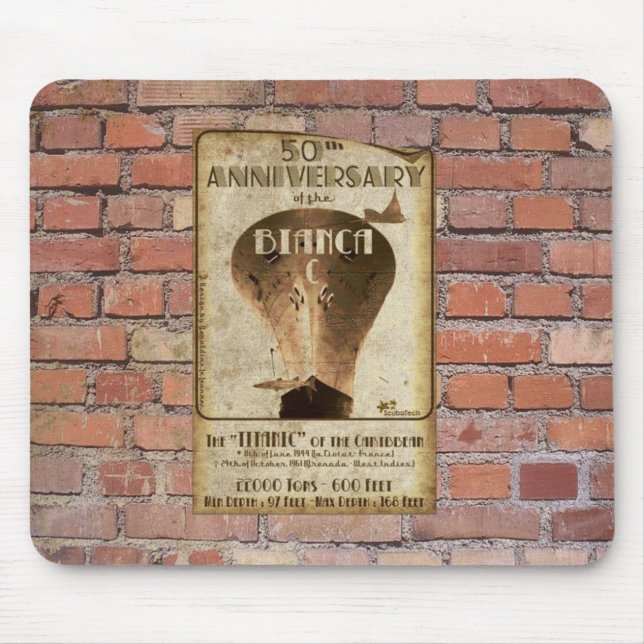 Mousepad 50 years Bianca C (Front)