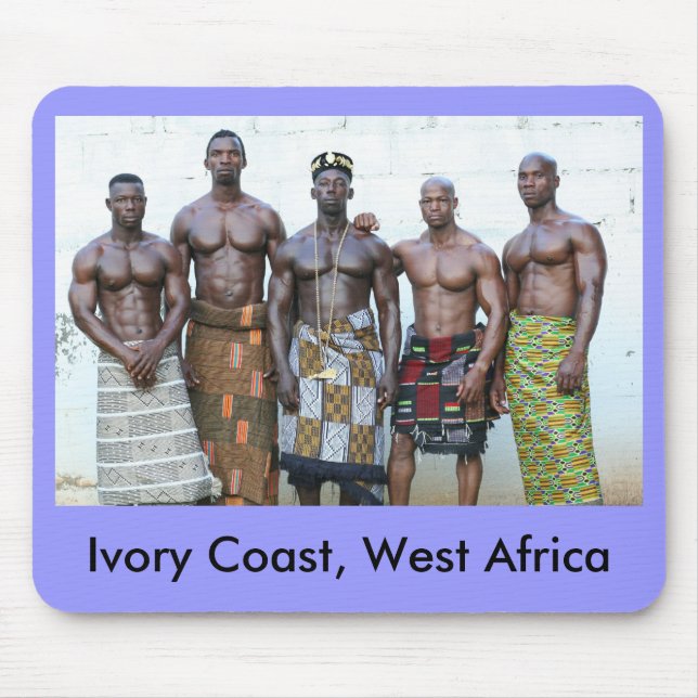 Mousepad, 5 warriors, purple mouse pad (Front)