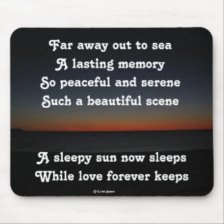 Mousepad A Sleepy Sun Sleeps Poem By Ladee Basset