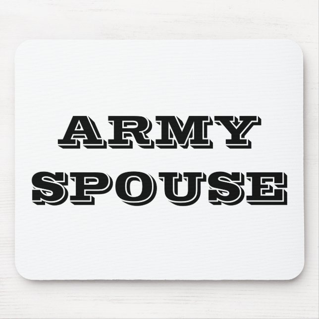 Mousepad Army Spouse (Front)