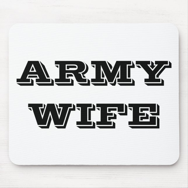 Mousepad Army Wife (Front)