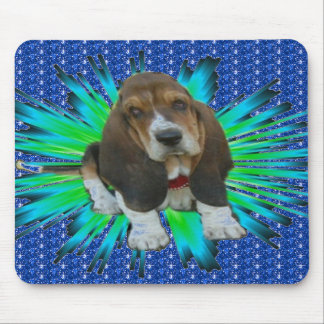 Mousepad Baby Basset Hound Sheldon