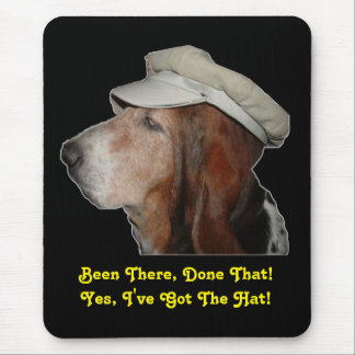 Mousepad Basset Hound Been There, Done That