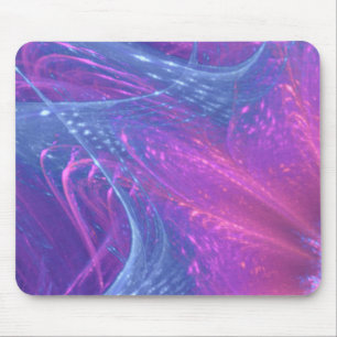 Mousepad Blue Magenta Asymmetric Fractal