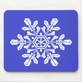 Mousepad Blue Snow Flake