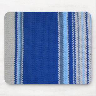 Mousepad - Blue Stripes in Crochet