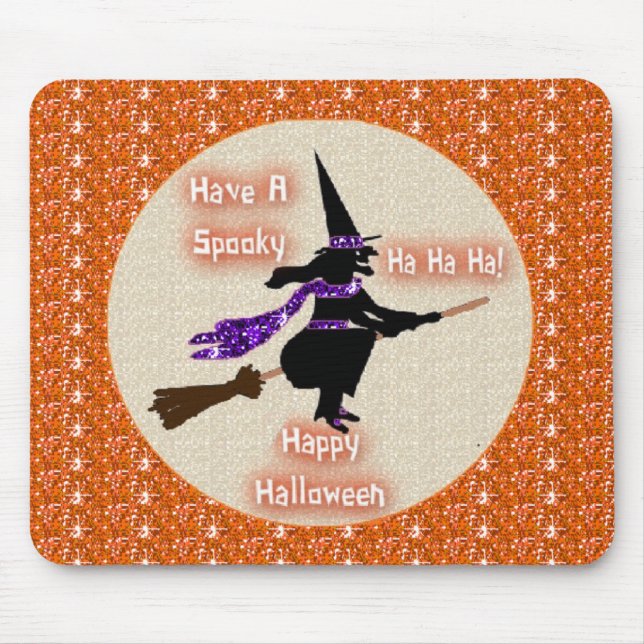 Mousepad Broom Stick Witch (Front)