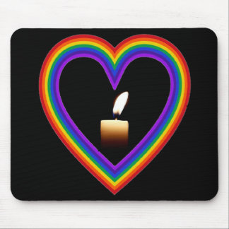 Mousepad Candle In A Rainbow
