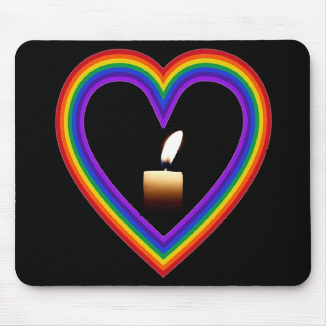 Mousepad Candle In A Rainbow (Front)