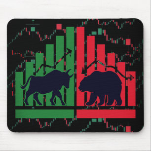 Mousepad Candlestick Chart Design – For Traders