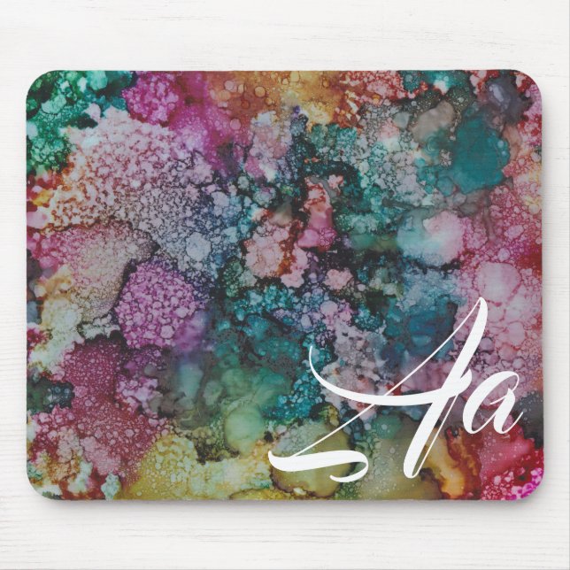 Mousepad "Colorburst Inkblot Painting" (Front)