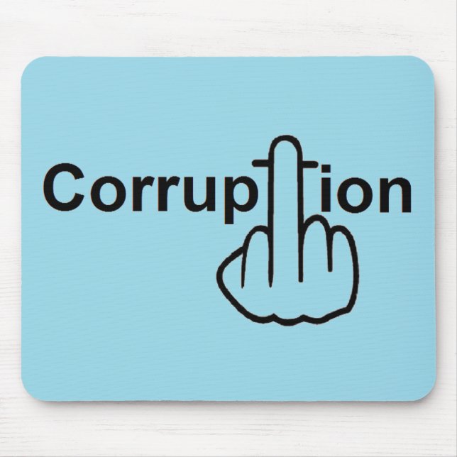 Mousepad Corruption Sucks (Front)