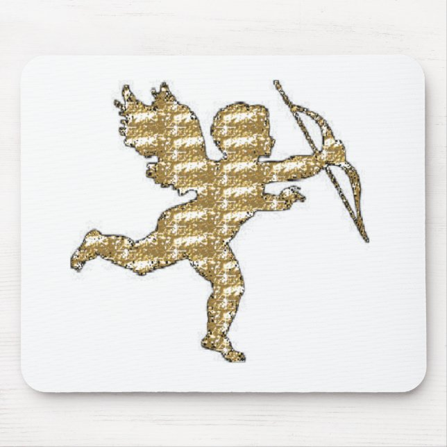 Mousepad Cupid Gold Ribbed (Front)
