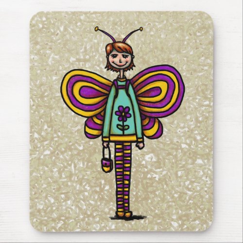 Mousepad Cute Girly Butterfly Costume Mouse Pad
