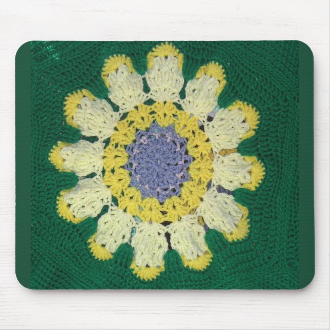 Mousepad - Daisy in Crochet (Front)