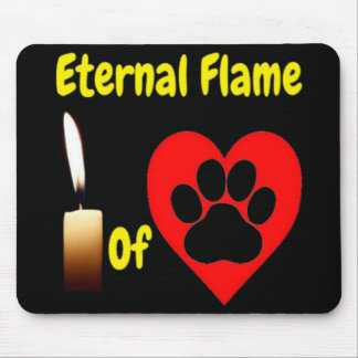Mousepad Eternal Flame Of Love With Paw