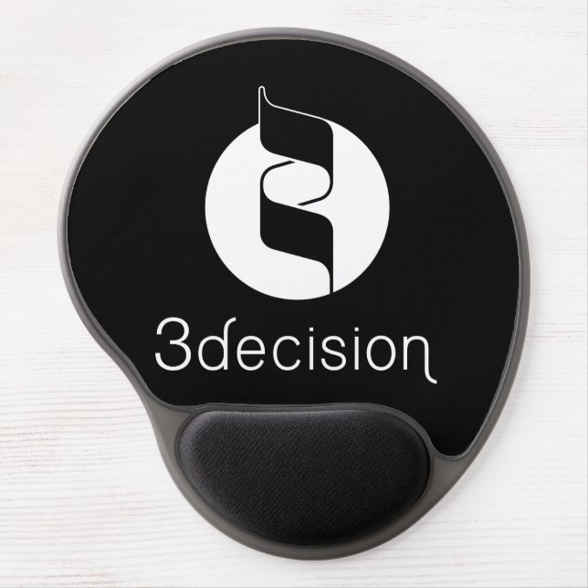 Mousepad Gel 3decision Black (Front)