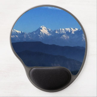 Mousepad gel-pad wrist support non-skid black back