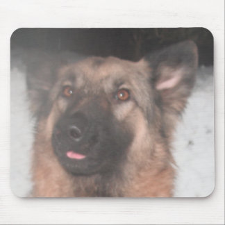 Mousepad German Shepherd Sticking Tongue Out