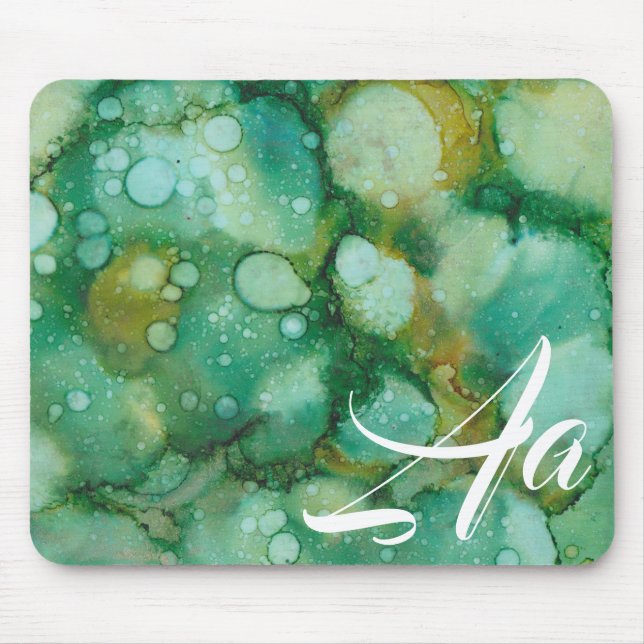 Mousepad "Gold Dusted Flower Inkblot" (Front)