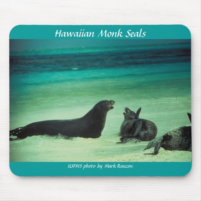 Mousepad / Hawaiian Monk Seals (Front)